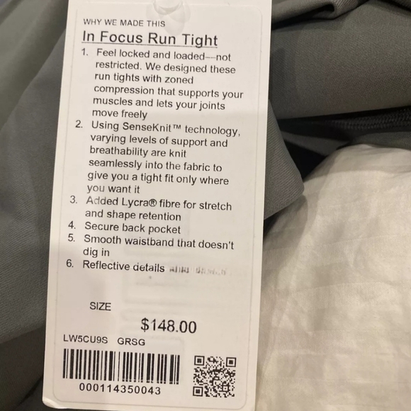 lululemon In Focus Run Tight in Sage. Size 6. EUC. - Picture 8 of 8